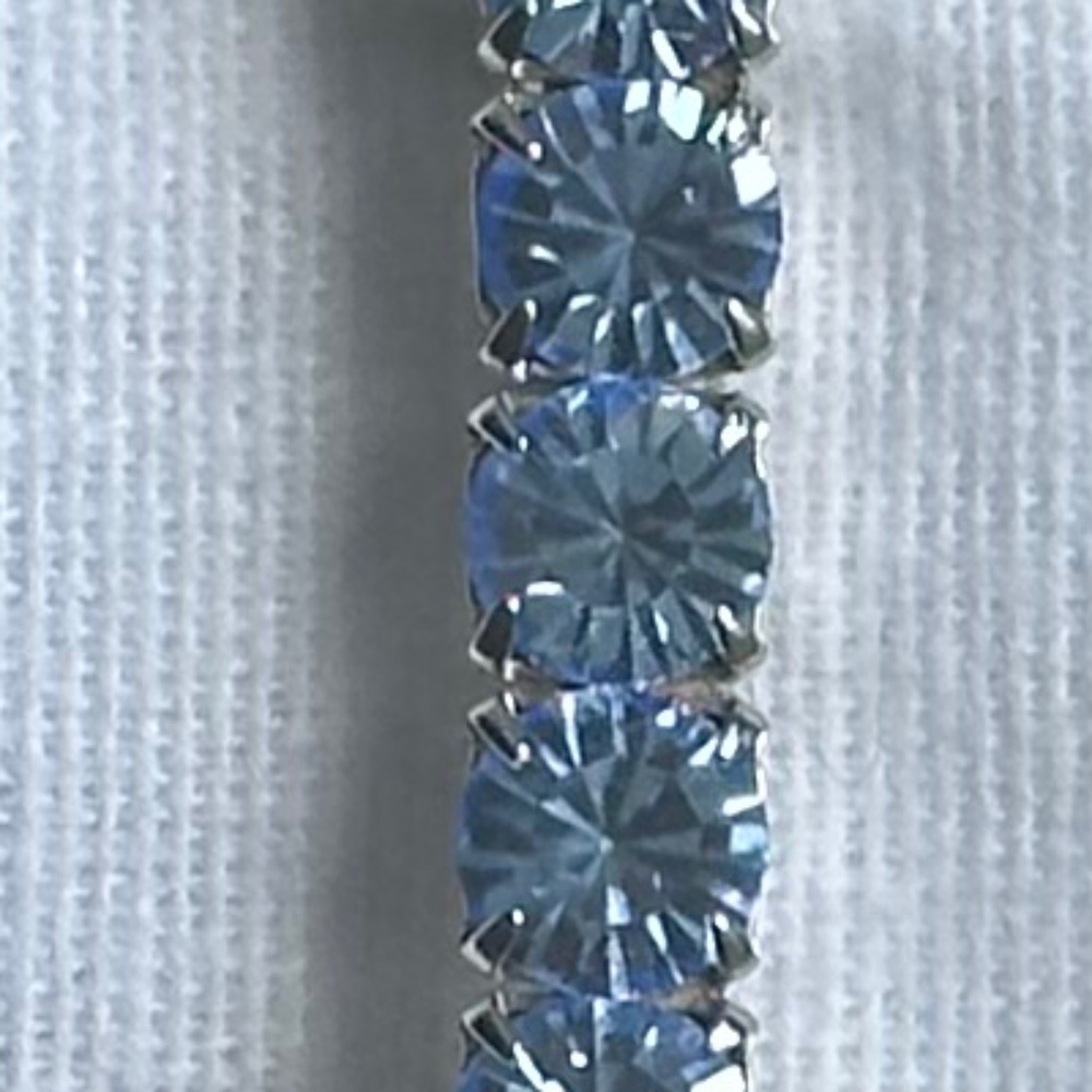 Danny Pollak Light Sapphire Swarovski Crystal Bobby Pin (#1) - 2.5 in. - Picture 4 of 11